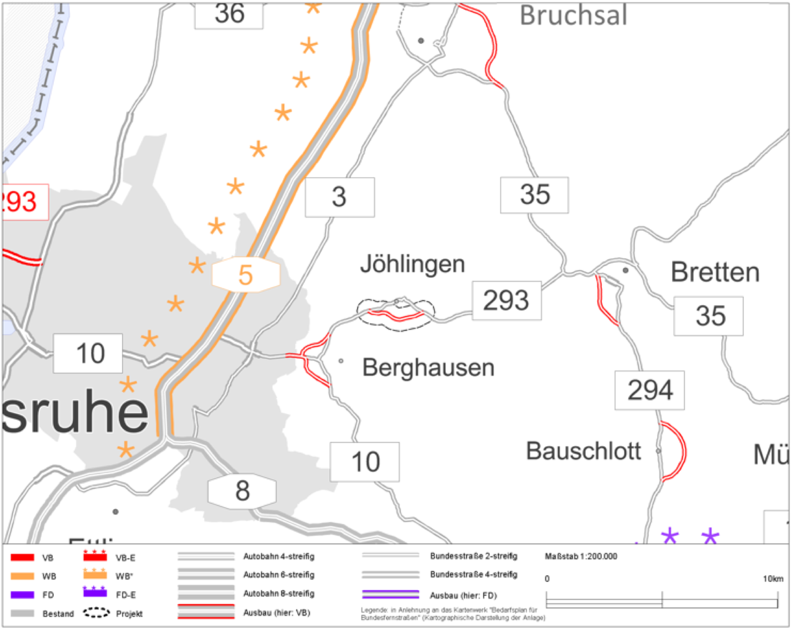 Weiträumiger Verkehrsplan