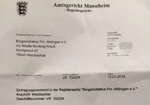 Wir sind jetzt offiziell ein eingetragener Verein! 